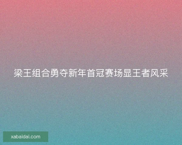 梁王组合勇夺新年首冠赛场显王者风采